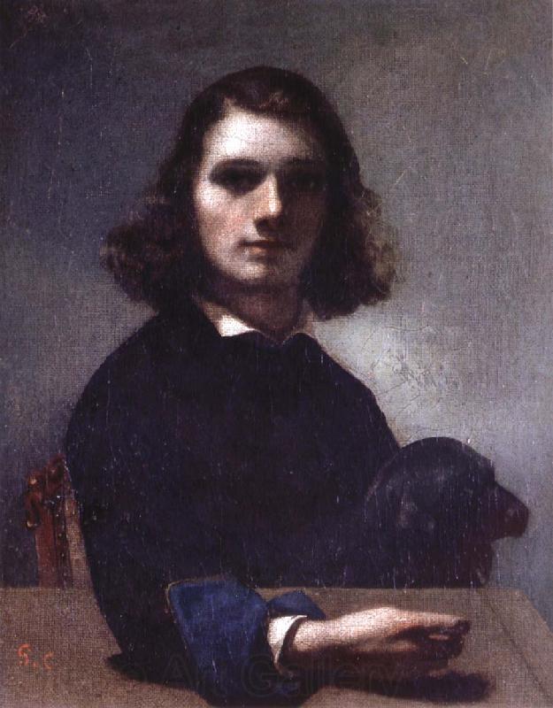 Gustave Courbet Self-Portrait Norge oil painting art